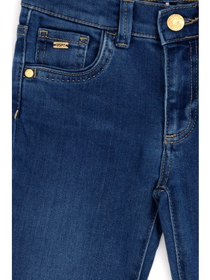 U.S. Polo Assn. Kız Çocuk Koyu Mavi Jean Pantolon 50283884-DN0023