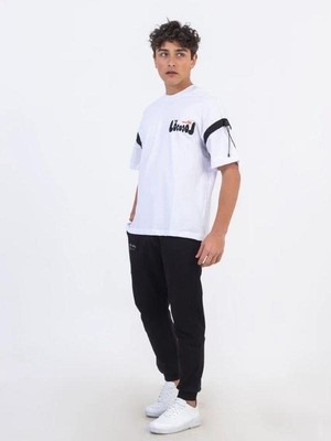 Zekids Erkek Çocuk Pamuklu Oversize Basic Tshirt