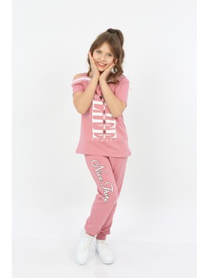 Toontoy Kids Toontoy Kız Çocuk My Self Baskılı Eşofman Takım