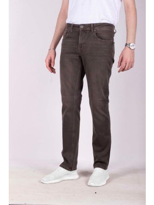 Big Rodoc Regular Fit Kahverengi Likralı Erkek Jean PANTOLON-6776