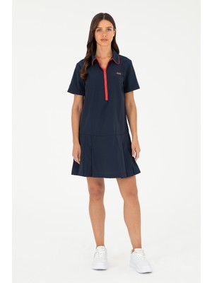 U.S. Polo Assn. Kadın Lacivert Elbise (Dokuma) 50280570-VR033