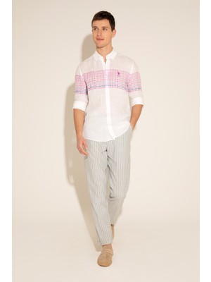 U.S. Polo Assn. Erkek Açık Mavi Pantolon (Kanvas-Chino) 50283962-VR003