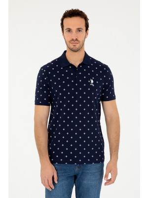 U.S. Polo Assn. Erkek Regular Fit Polo Yaka Lacivert Tişört 50281941-VR033