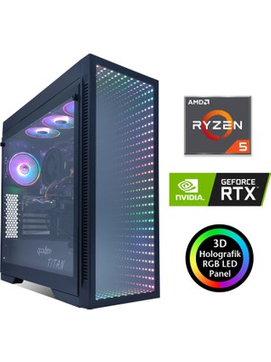 Quadro Titan Power RX57167 Ryzen 7 5700X 16GB 512GB Nvme 12GB RTX3060 Freedos