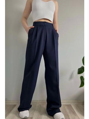Yakamel Kadın Salaş Palozzo Trend Yazlık Kumaş Pantolon