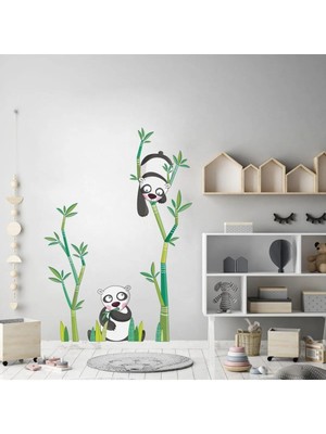 Kt Grup Bambu ve Panda Çocuk Odası Duvar Sticker