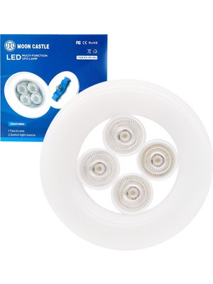 Kornea Store KK-902 E27 Duy 48 Watt Beyaz 4'lü Ufo LED Lamba (K246)