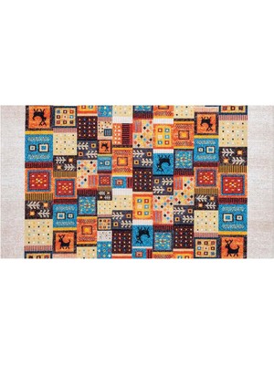 Piksel Halı Multi Patchwork Dijital Baskı Halı