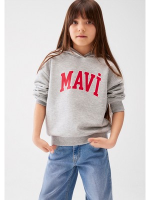 Mavi Logo Baskılı Gri SWEATSHIRT7S10080-80196