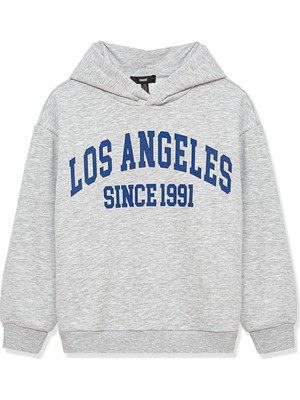 Mavi Los Angeles Baskılı Gri SWEATSHIRT6S10040-85438