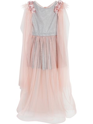 Civil Girls Kız Çocuk Abiye 6-14 Yaş Pudra