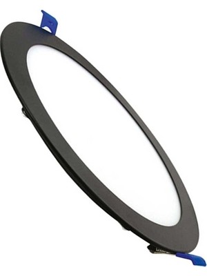 Ack 12W Sıvaaltı Yuvarlak LED Panel Armatür Siyah Gövde Beyaz Işık 6500K AP01-01231