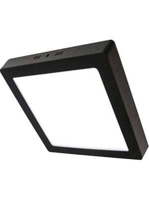 Ack 18W Sıvaüstü Kare LED Panel Armatür Siyah Gövde Ilık Beyaz 4000K AP04-01811
