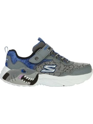 Skechers Creature - Lights Büyük Erkek Çocuk Gri Işıklı Spor Ayakkabı 400617L Ccbl