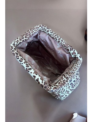 Bahels Kadın Leopar Vip Clutch Portföy Çanta