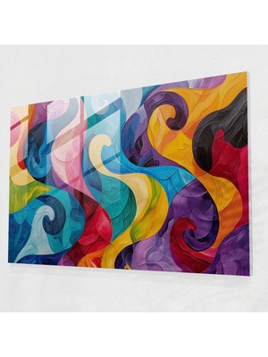 Painted Anarchy Cam Duvar Sanatı Soyut Sanat - Soyut Sanat, Canlı Renkler, Modern Sanat, Soyut Sanat,