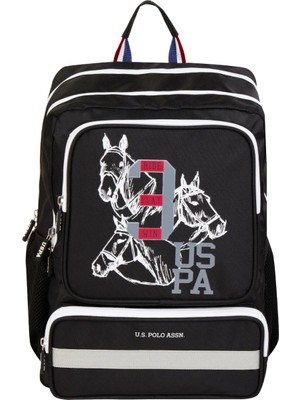 U.S. Polo Assn. Siyah Desenli Çocuk Okul Çantası 741521631