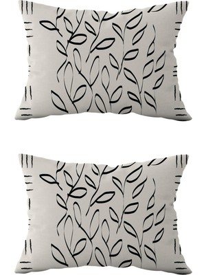 Evdek Çift Taraflı Dikdörtgen Kırlent Kılıf 2'li DS108