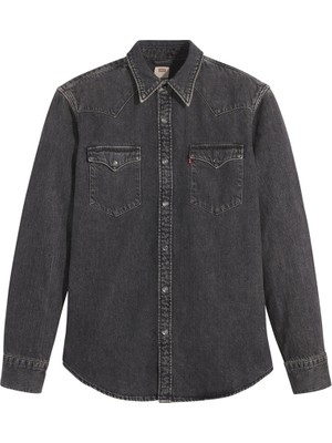 Levi's Levis Siyah Erkek Normal Denim Gömlek Barstow Western Standard Black Wash Beden: L