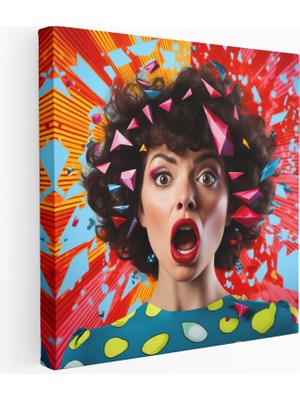 Painted Anarchy Marvel Pop Art Patlama Kanvas Tablo, 30 x 30 cm