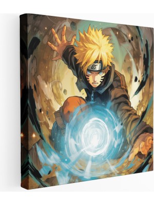 Painted Anarchy Rasengan Blast - Manga Esintili Kanvas Tablo, 30 x 30 cm