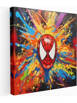Painted Anarchy Marvel Pop Art Kanvas Tablo, 30 x 30 cm