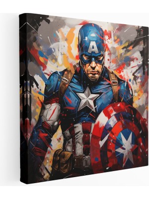 Painted Anarchy Marvel Sembolizmi Kanvas Tablo, 30 x 30 cm
