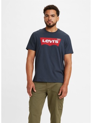 Levi's Levis Erkek Lacivert Bisiklet Yaka T-Shirt Beden: S