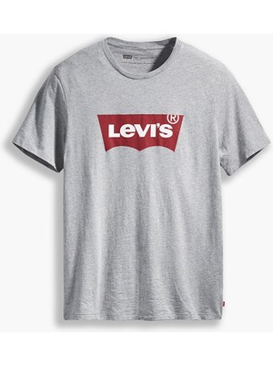 Levi's Levis Erkek Gri Bisiklet Yaka T-Shirt Beden: M