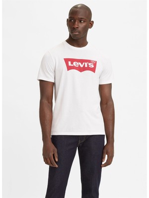 Levi's Levis 17783-0314 Bisiklet Yaka Standart Baskılı Beyaz Erkek T-Shirt Beden: S