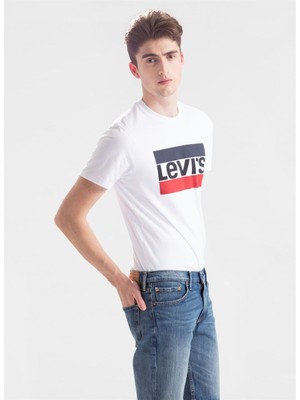 Levi's Levis Bisiklet Yaka Beyaz Erkek T-Shirt Beden: 2xl