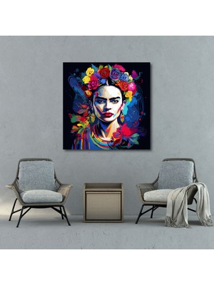 Painted Anarchy Frida Kahlo Kanvas Tablo - Frida Kahlo, Ev Dekorasyonu, Kanvas Tablo, Duvar Dekorasyonu, 30X30