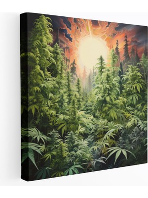 Ot Ormanı Kanvas Tablo - Ot, Ev Dekorasyonu, Kanvas Tablo, 30X30