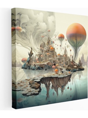 Fantastik Düş Manzaraları Kanvas Tablo, 30X30