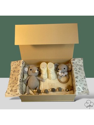 BabyPinguini Bebek Hediye Kutusu / Babyshower Yenidoğan Hediye Seti - Elephant Box 1