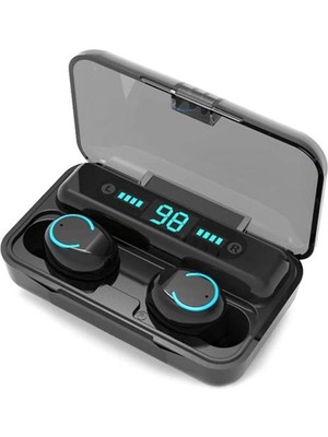 Kablosuz Kulaklıklar Bluetooth 5.0 Kulaklıklar, Ipx7 Su Geçirmez 100 Saat Çalma Süresi, Şarj Kutusu ile LED Pil Ekranı, Kulaklıklar, 3D Stereo Ses Tam Dokunmatik (Yurt Dışından)