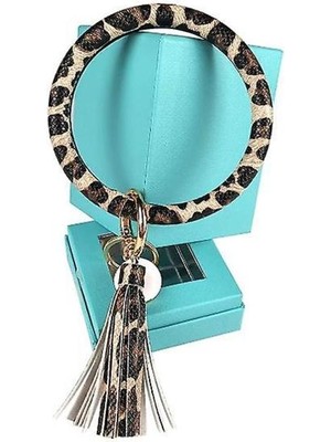 Tassel Leather Bracelet Key Ring Bangle Keychain For WOMEN(COLOR12) (Yurt Dışından)