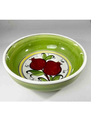 Çini Evi Nar Motifli Iznik Çini Salata Kasesi