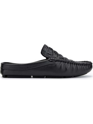 Tamer Tanca Erkek  Siyah Terlik 355 14360 Erk Trlk Y24 Sıyah Tmsh