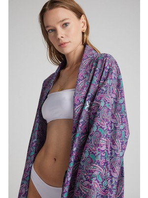 Christina's Storm Purple Paisley Limited Edition Kimono