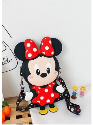 Lion Bijuteri Minnie Mouse Figürlü Silikon Çocuk Çanta