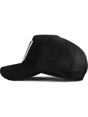 BlackBörk V1 Trucker Balık - 1 Kod Logolu Siyah Şapka (Cap)