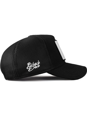 BlackBörk V1 Trucker Kartal - 6 Kod Logolu Siyah Şapka (Cap)