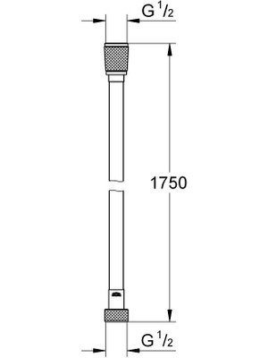 Grohe Silverflex Twistfree Duş Hortumu 175 cm Phantom Black - 28388KF1