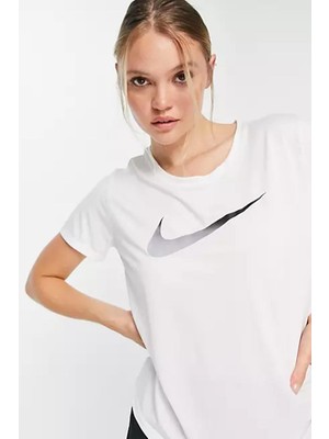 Nike Dri Fit Tee Training Running Tee Sırt Hava Panelli Koşu Spor Antrenman Tişörtü Beyaz