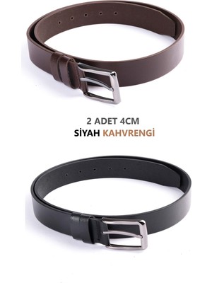 Derikem  Manda Derisi Erkek Kemeri 4cm Kot/klasik