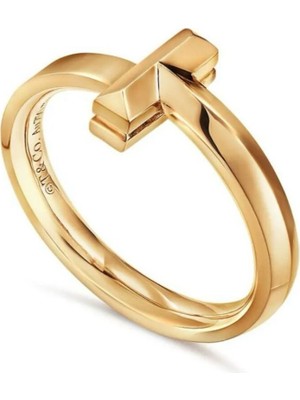 Lines Bijuteri Tiffany&co Tarz T T1 Yüzük Gold, 2,5 mm Genişliğinde