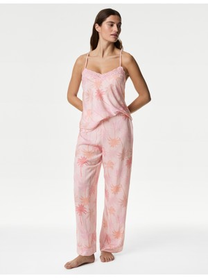 Marks & Spencer Dream Satin™ Dantel Detaylı Pijama Takımı