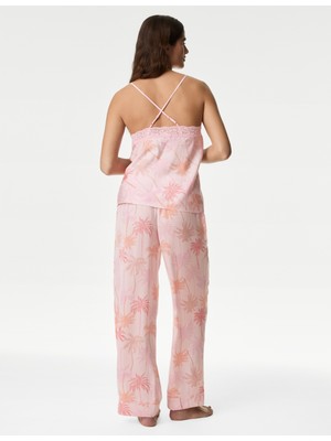 Marks & Spencer Dream Satin™ Dantel Detaylı Pijama Takımı