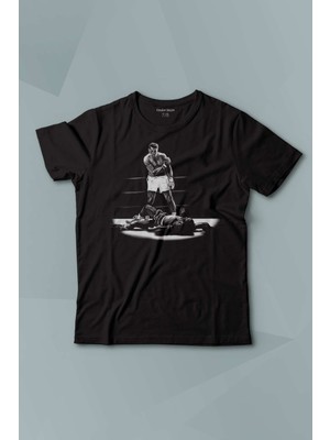 Kendim Seçtim Muhammed Ali Box Say What Is My Name Baskılı Çocuk Tişört Kısa Kollu